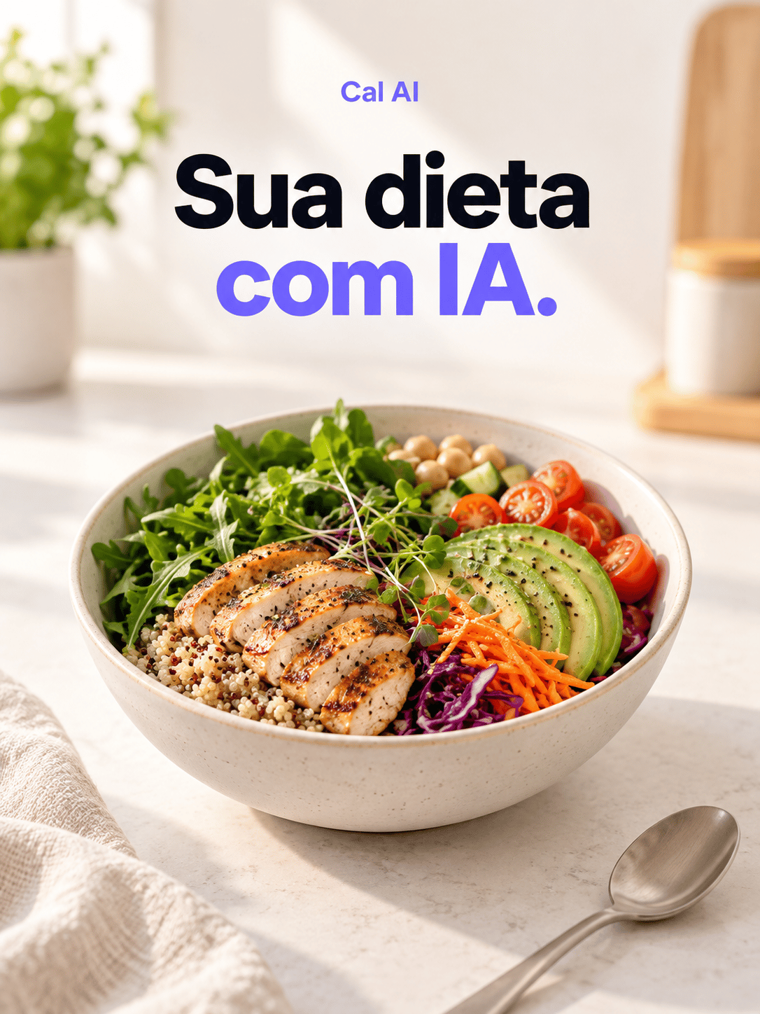 Criativo do Cal AI: Sua dieta com IA.